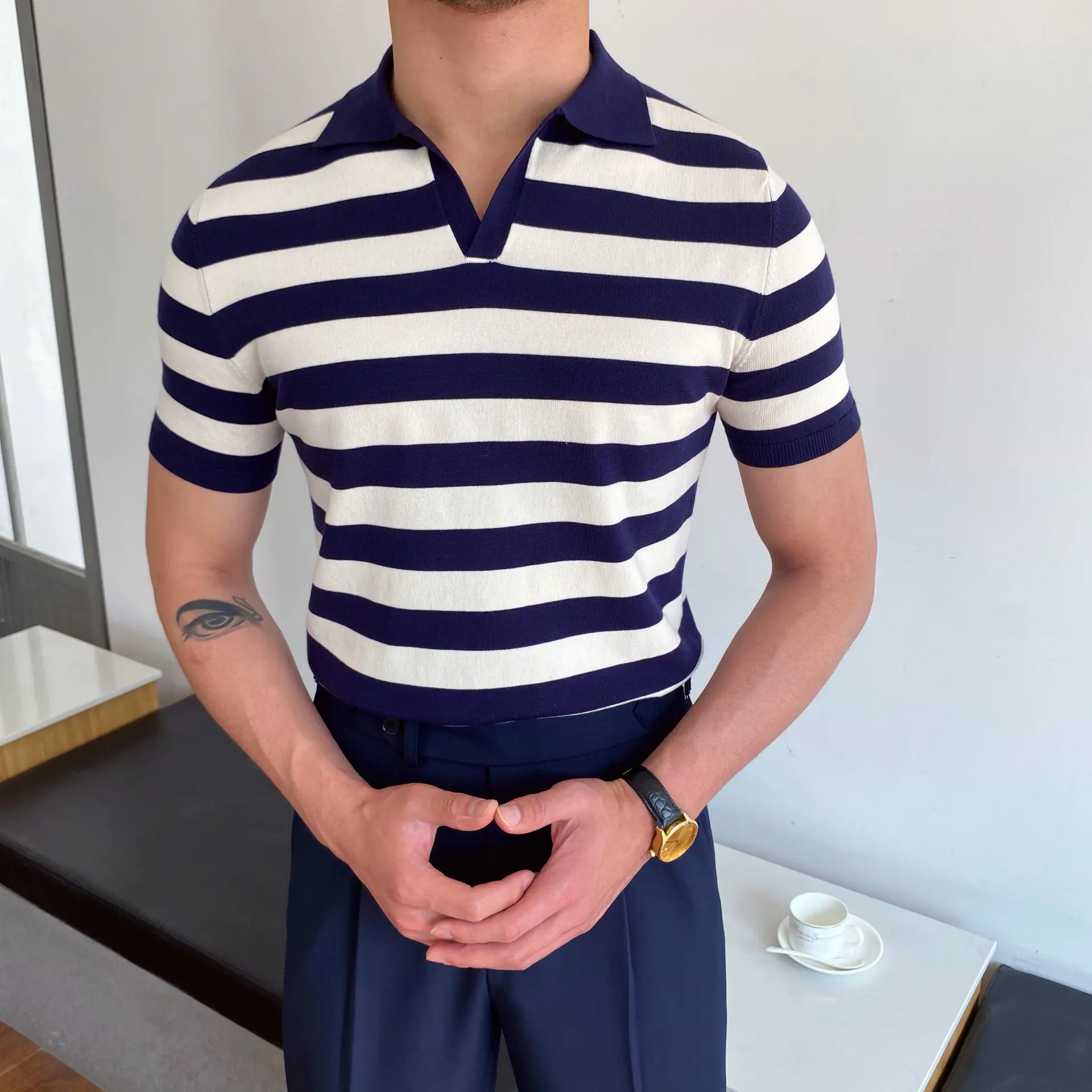 Men's Versatile Striped Casual Shirt