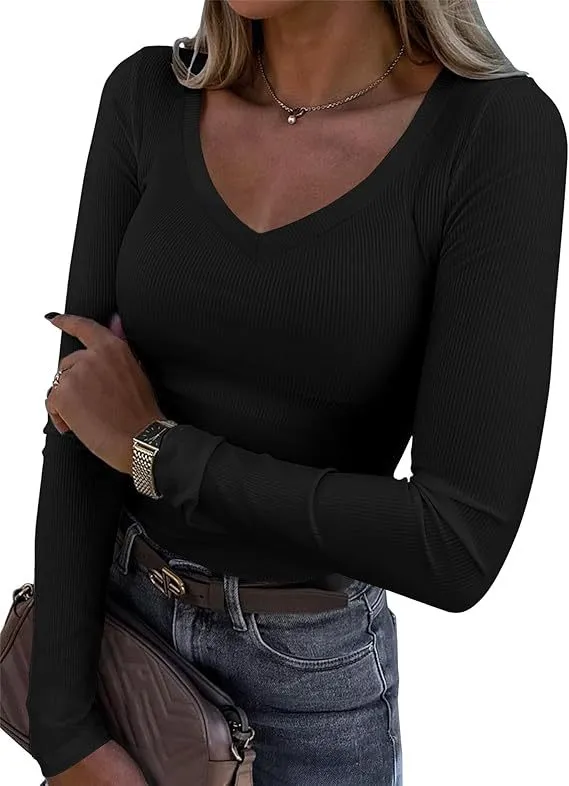 European And American Hot Thread Sunken Stripe Slim Fit Long Style Long Sleeve Black - Shop at LoveMi