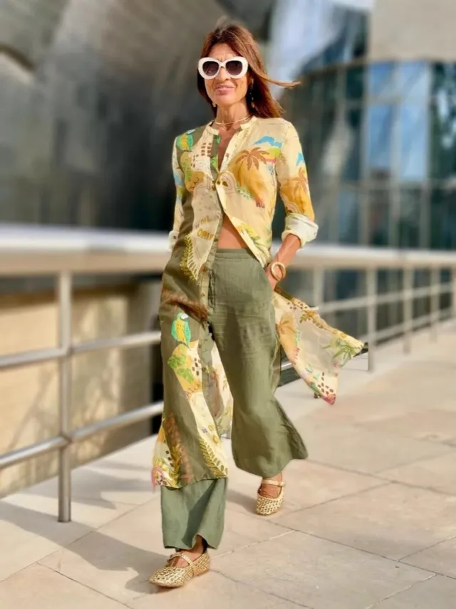 Printed Casual Shirt Elegant Women's Clothing Top Pants Suit - Shop at LoveMi