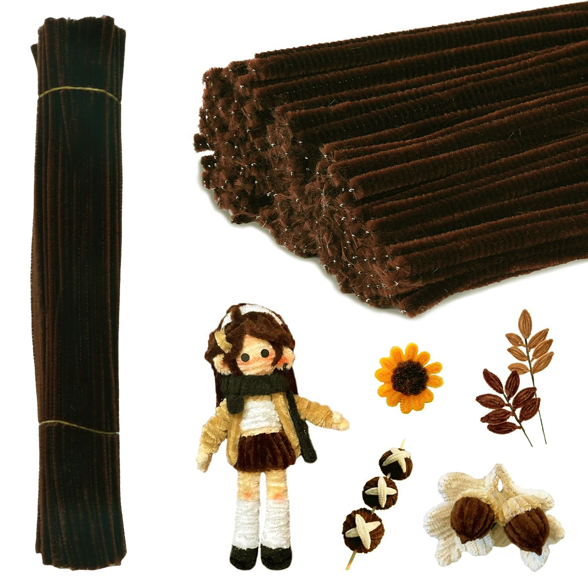 DIY Holiday Decorations Made With Chenille Stems