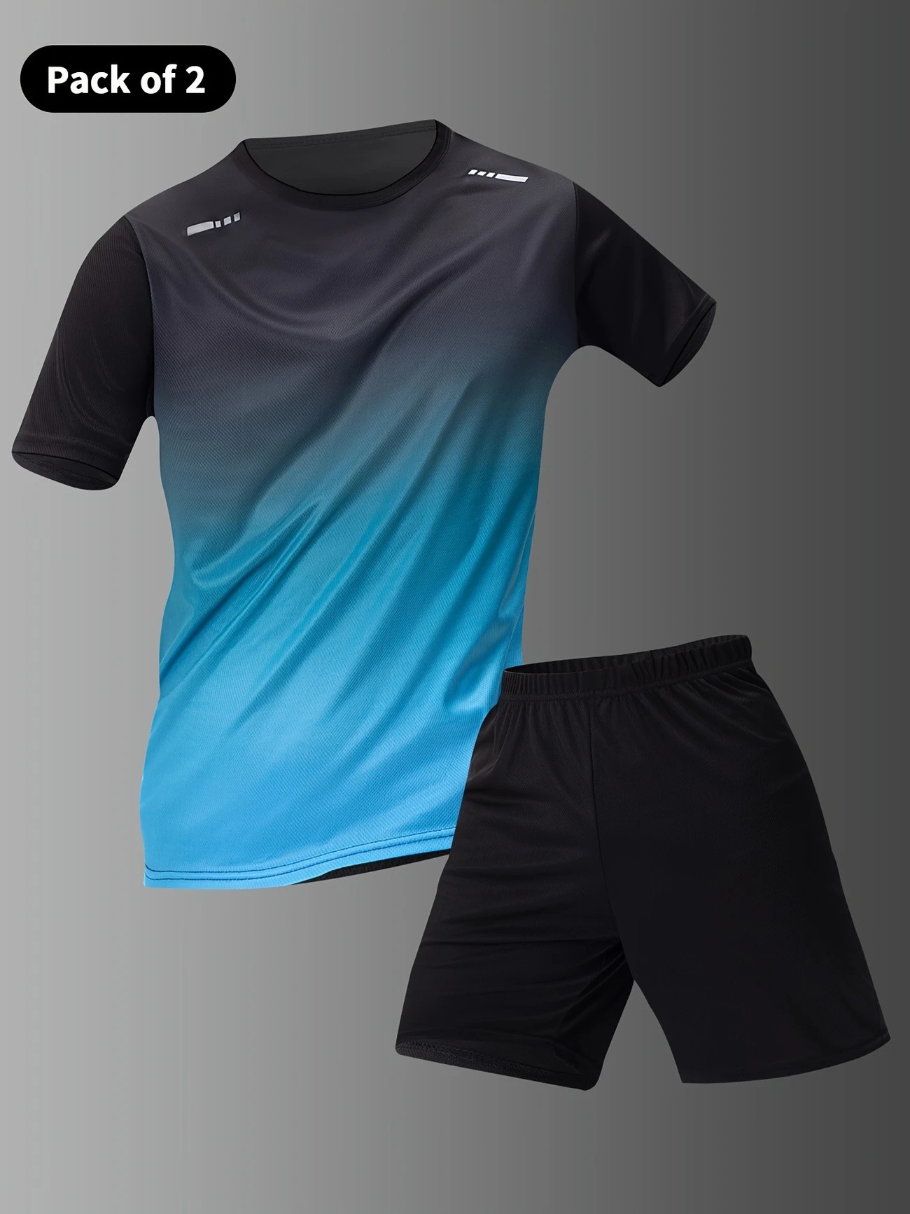 Short-sleeve Shorts With 3D Digital Print Loose-fitting Casual Fashion T-shirt Mens Sportswear Set