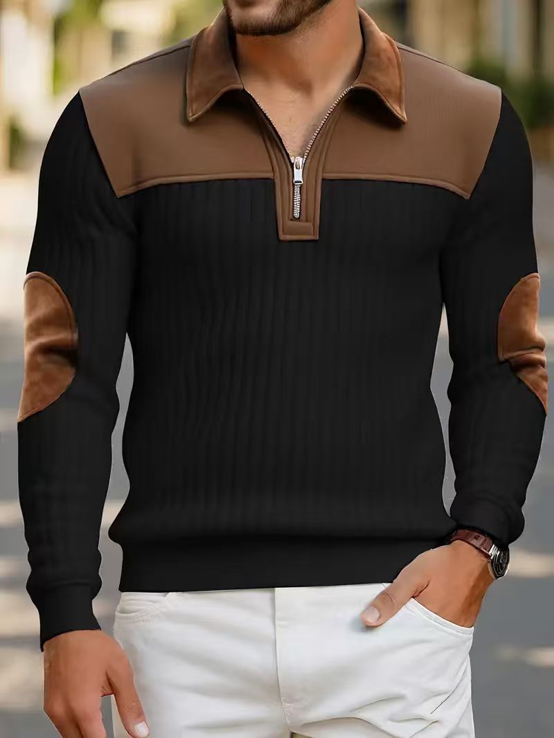 Sweat à Fermeture Éclair Sport Décontracté AutomneHiver