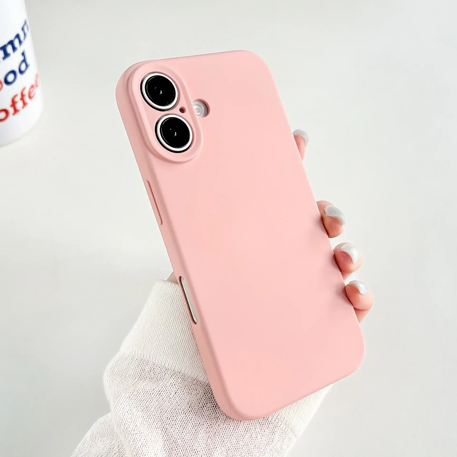 Skin Feeling Solid Color Simple Phone Case
