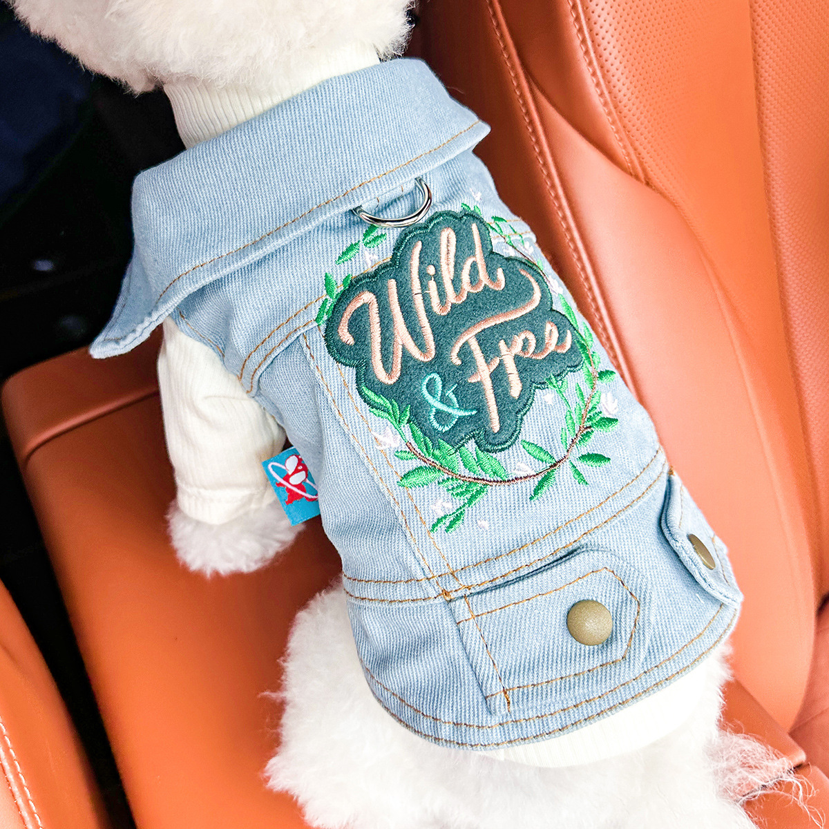Dog And Cat Clothes Stylish Denim Outfits For Pets detail photo 12