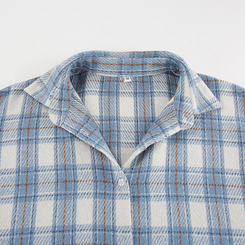 Title 13, Camisa casual a cuadros azul