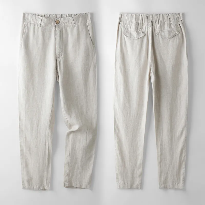 Spring And Summer Linen Men's Pants Thin Casual