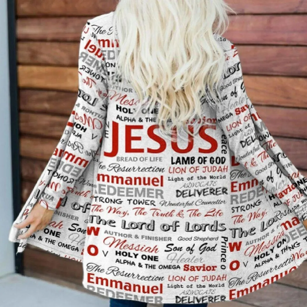 Printed Casual Long-sleeved Cardigan - Style21