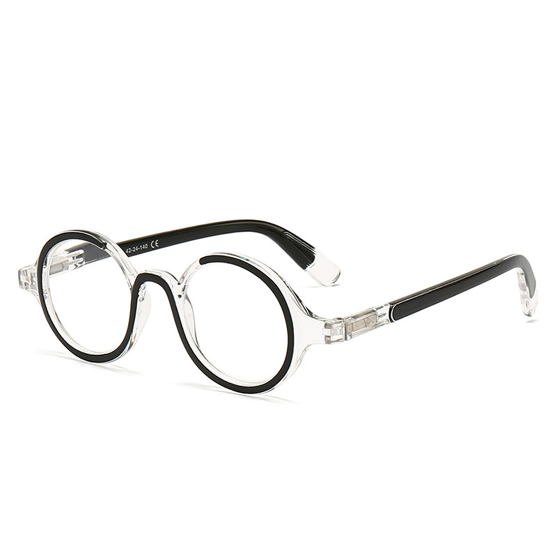 Stylish Personalized Round Unisex Retro Blue-light-blocking Presbyopia Glasses - Image 5