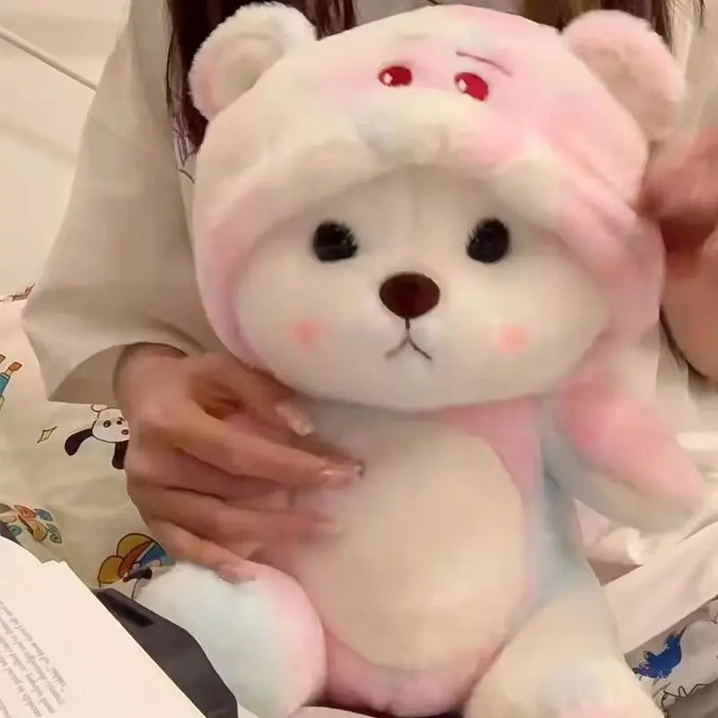 Colorful And Cute Strawberry Bear Plush Doll