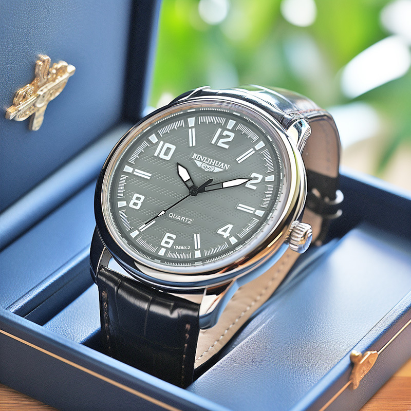 Mens Minimalist Leather Watch Strap 2