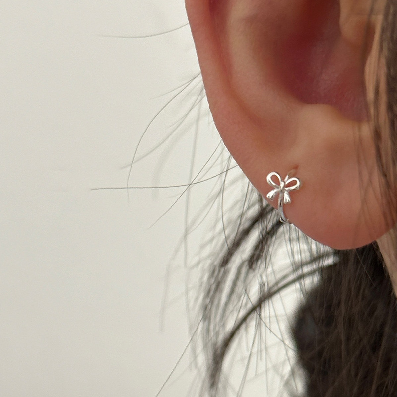 Bow Ear Clip Female Simple And Compact