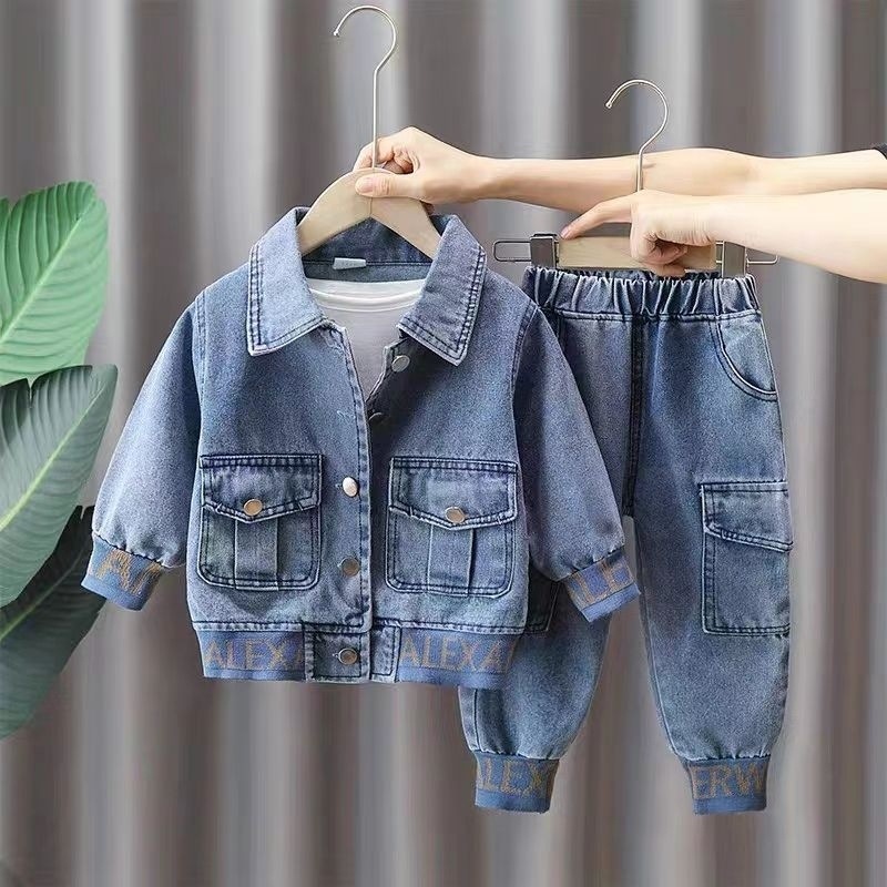 Boys Denim Suit Spring Clothes Western Style - Image 11