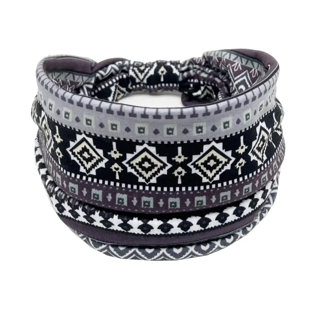 Hair Band Datura Flowers Headband Elastic And Sweat absorbing Women's Wide Edge Hair Accessories Style 16 - Shop at LoveMi