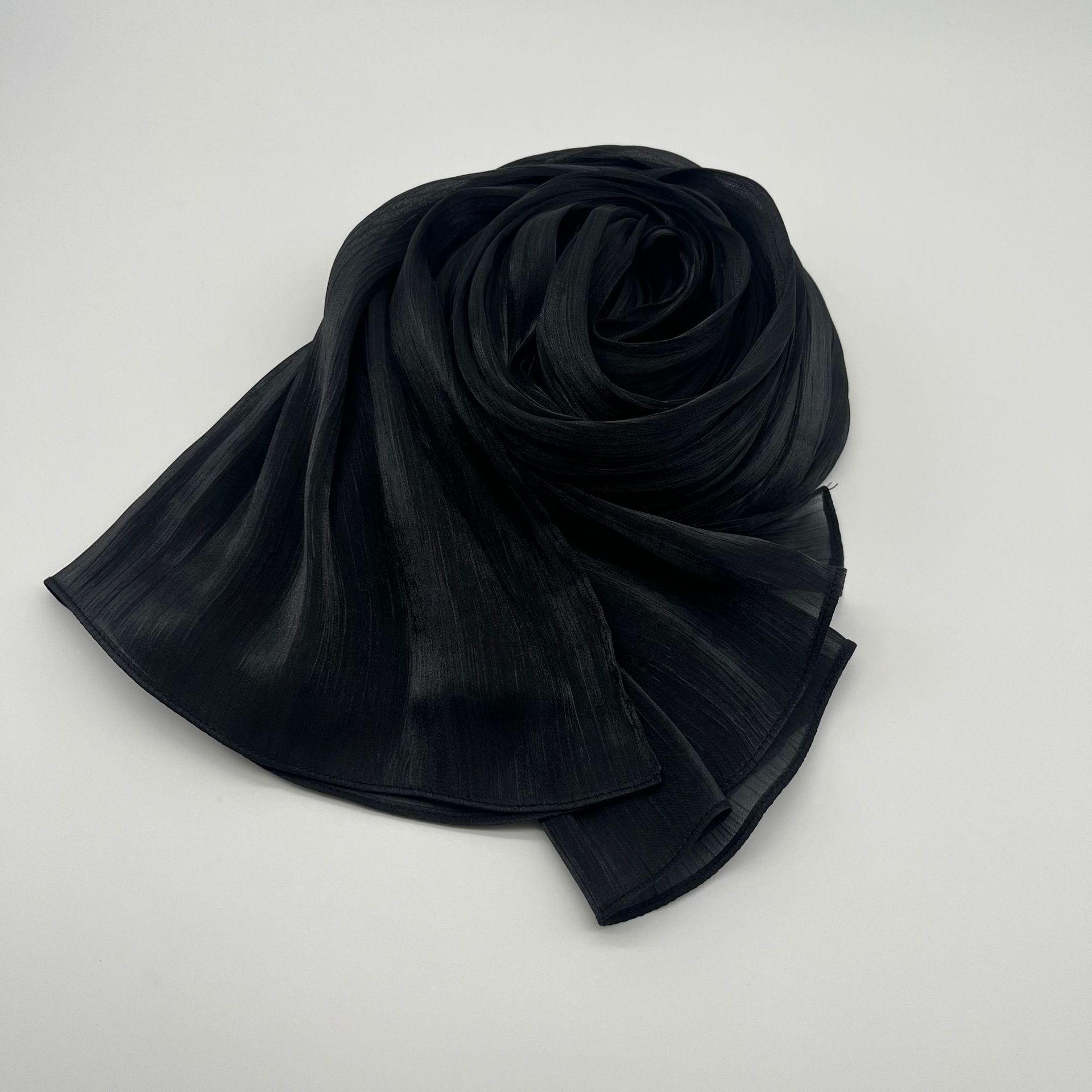 Shiny Satin Scarf Malay Scarf - Image 21
