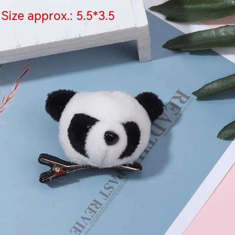 Cute Cartoon Plush Panda Headband Hair Accessories - Barrettes