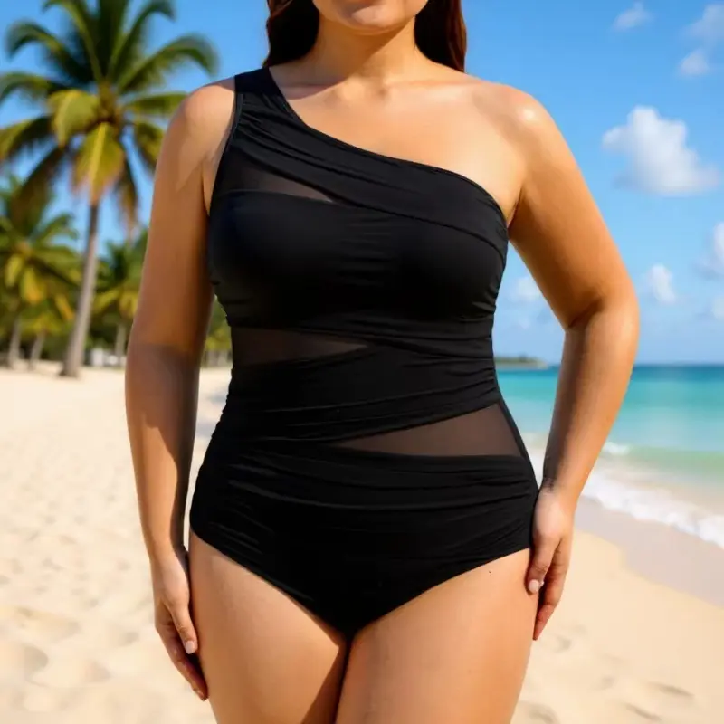 Womens New European And American One-Piece Swimsuit