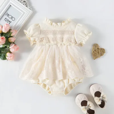 Round Neck Fashionable Skirt Romper All-matching Outwear