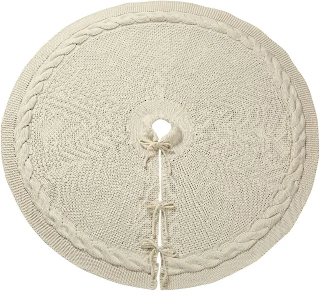 Christmas Red Knitted Tree Apron Ornament Milky White - Shop at LoveMi
