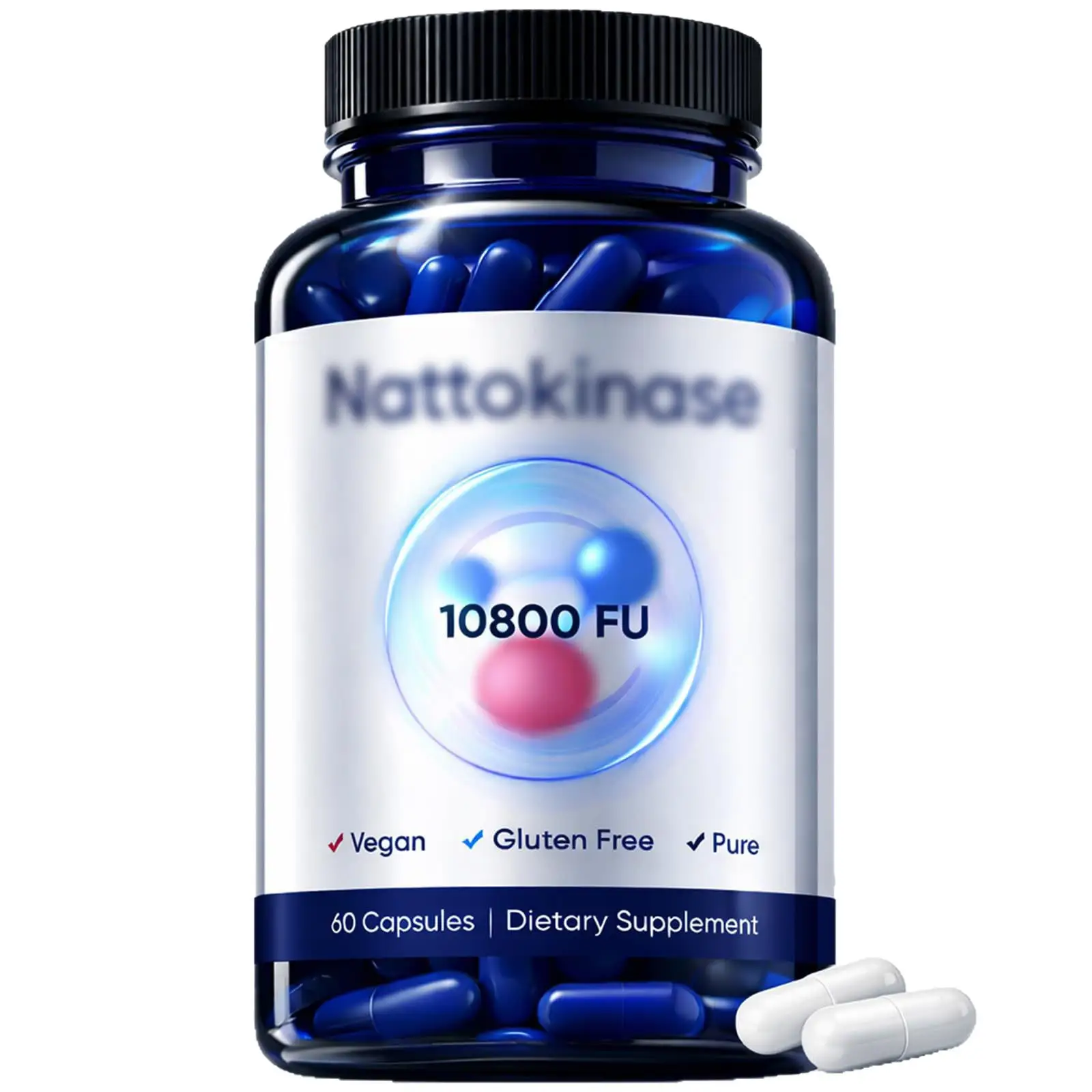 Nattokinase Capsules, 60 Count