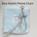 Blue Rabbit Phone Chain