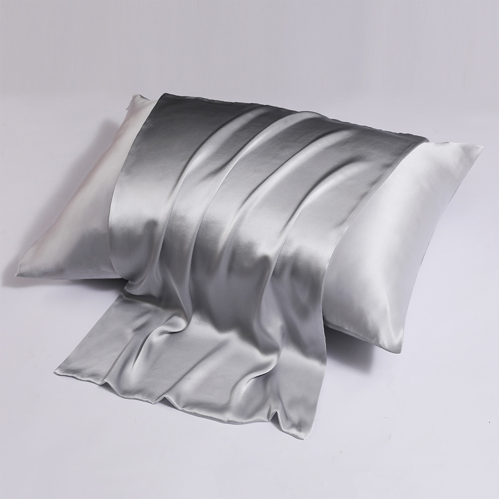 Zipper Silk Double-sided Pillowcase Household