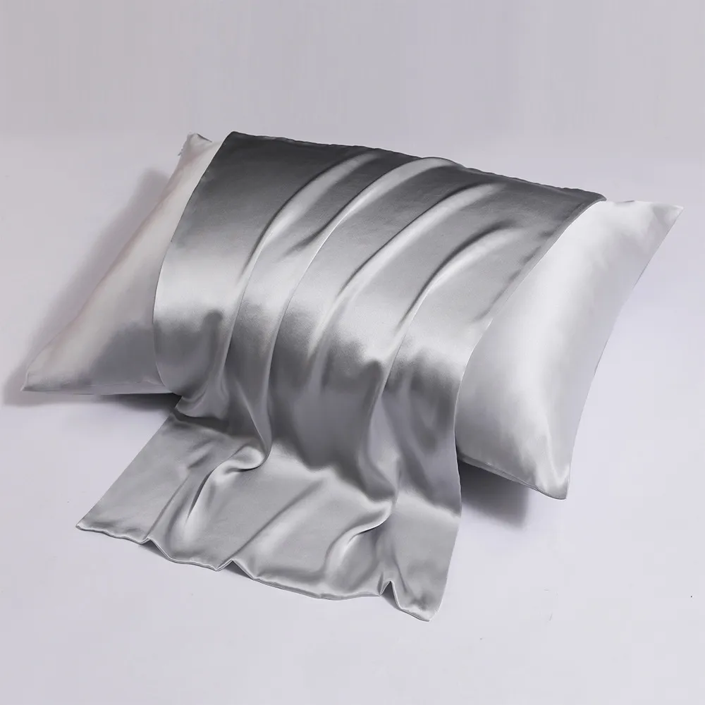 Zipper Silk Double-sided Pillowcase Household