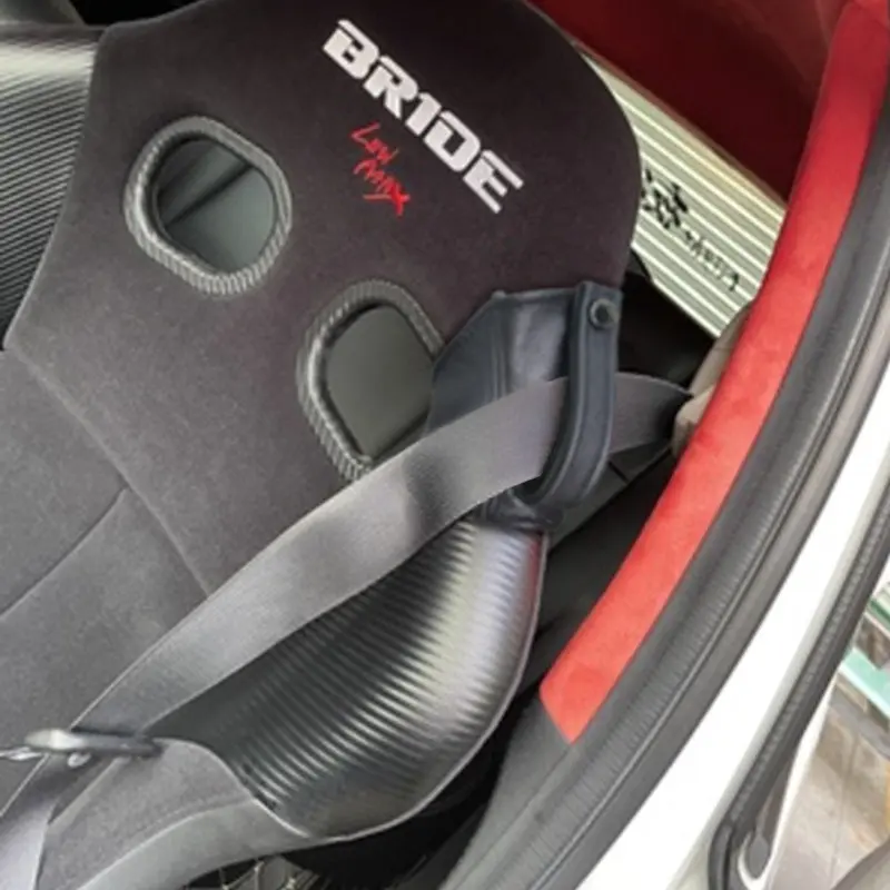 Racing Seat Belt Leather Limit Buckle Shoulder