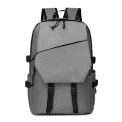 Backpack Schoolbag Fashion Large Capacity Backpack Business Commute - Gray - View 1