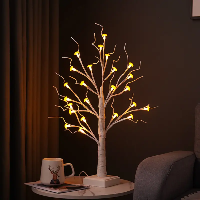Mushroom Tree Lamp Led Indoor Home
