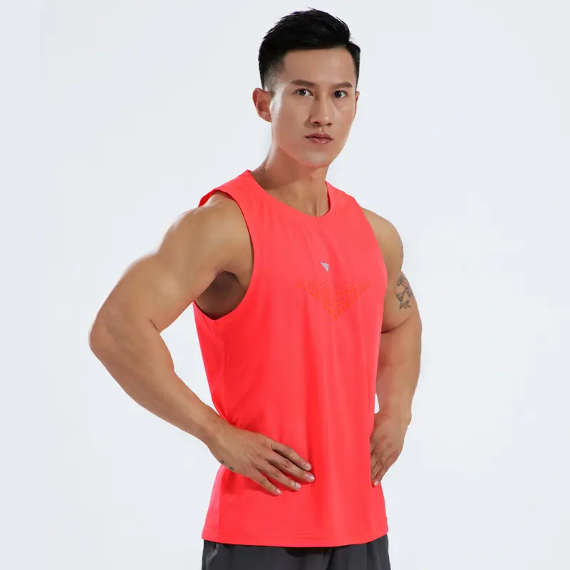 Mens Plus-Size Stretchy Breathable Tank Top