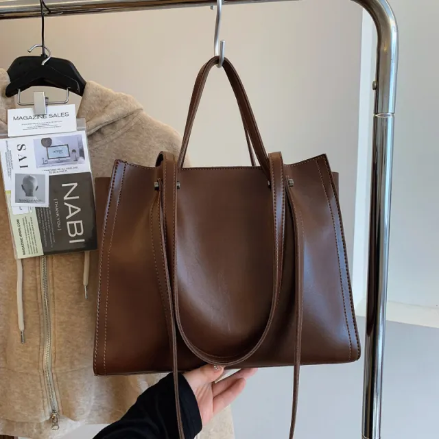 Casual High capacity Tote Shoulder Bag Coffee - Shop at LoveMi