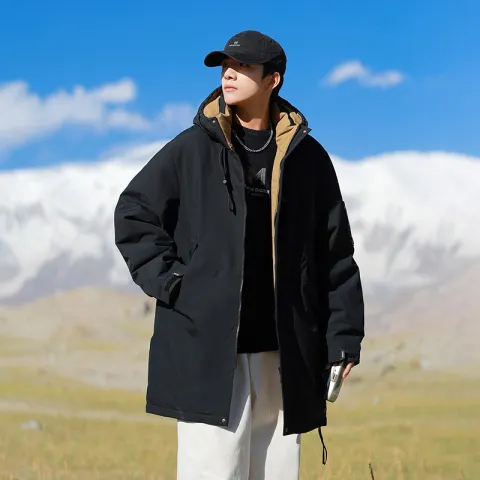Hooded Cotton Jacket Thick Warm Jacket Outdoor Work Clothes