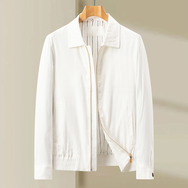 Linen Lapel Jacket Mens Coat