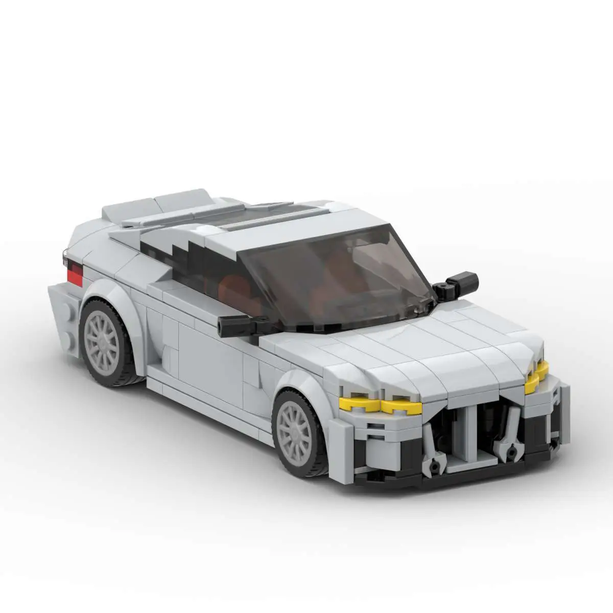Small Particle Building Blocks Racing Car Toy Assembled