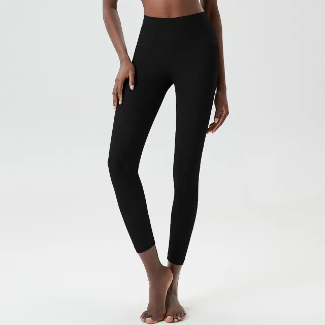 Women's Plus Size Viscoelastic Leggings With Tight Base Black - Shop at LoveMi