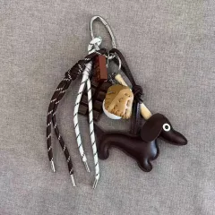 Handbag Pendant Sausage Dog Doll Keychain - Sausage Dog Baseball - View 1
