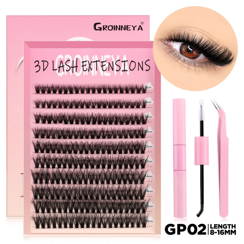 European And American Christmas Dense Segmented High Volume False Eyelash Set 12