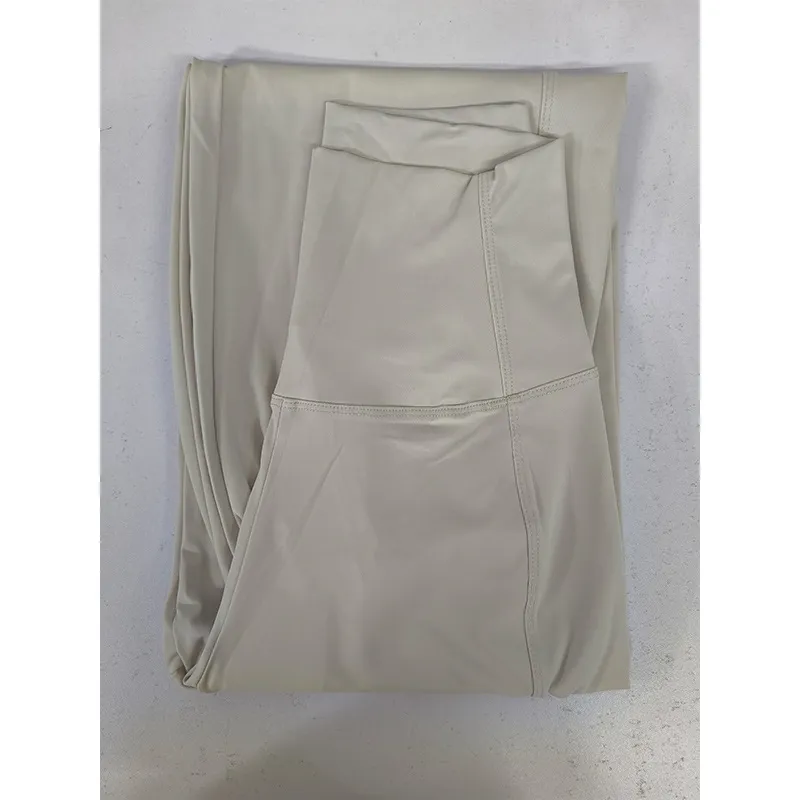 Yoga Pants Female High Waist Loose Wide Legs - Greige