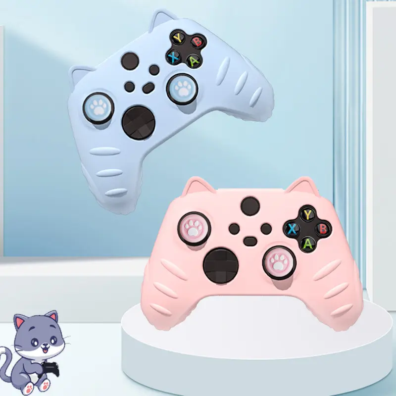 Cute Cat Ears All-inclusive Soft Shell Handle