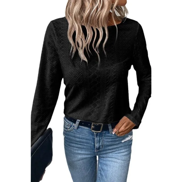 Women's Autumn Fashion Backless Round Neck Long Sleeve T shirt Lc25123532 P2 - Shop at LoveMi