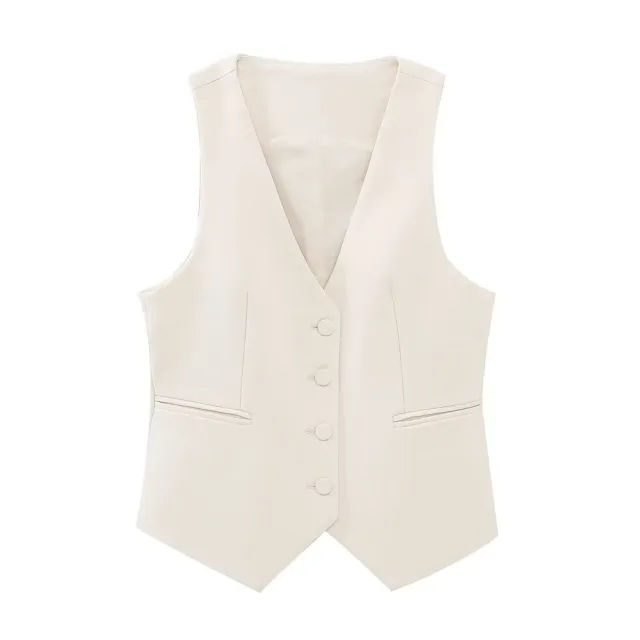 Women's Long Double breasted Blazer Vest - Shop at LoveMi
