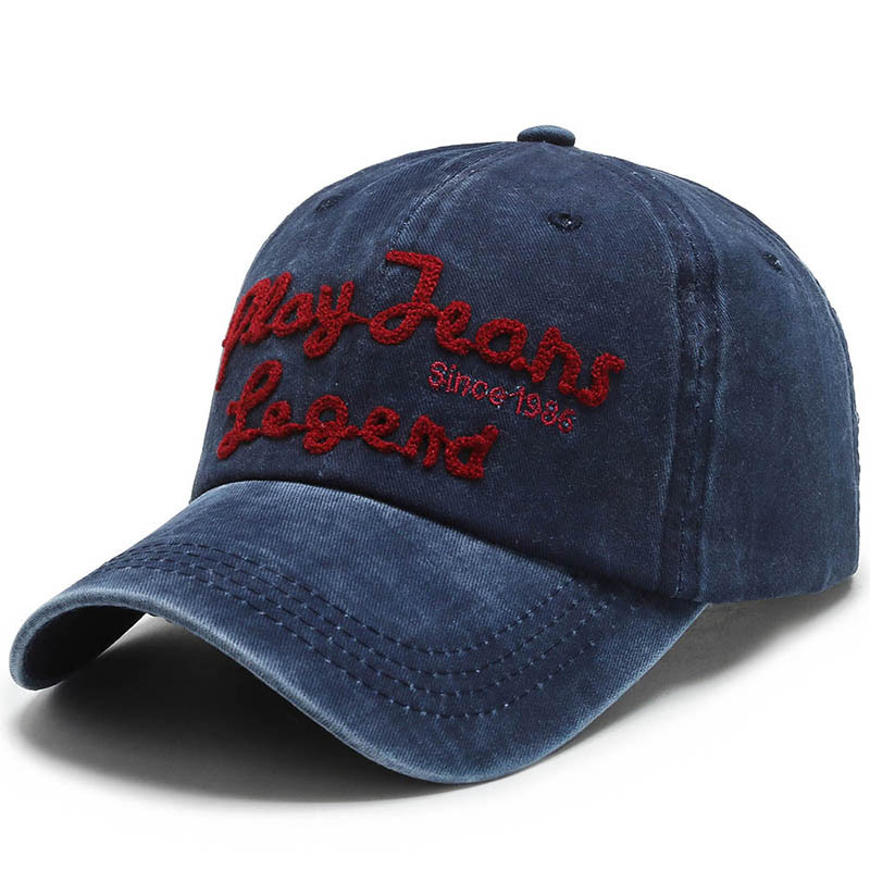 Hat Female Peaked Washed-out Vintage Denim