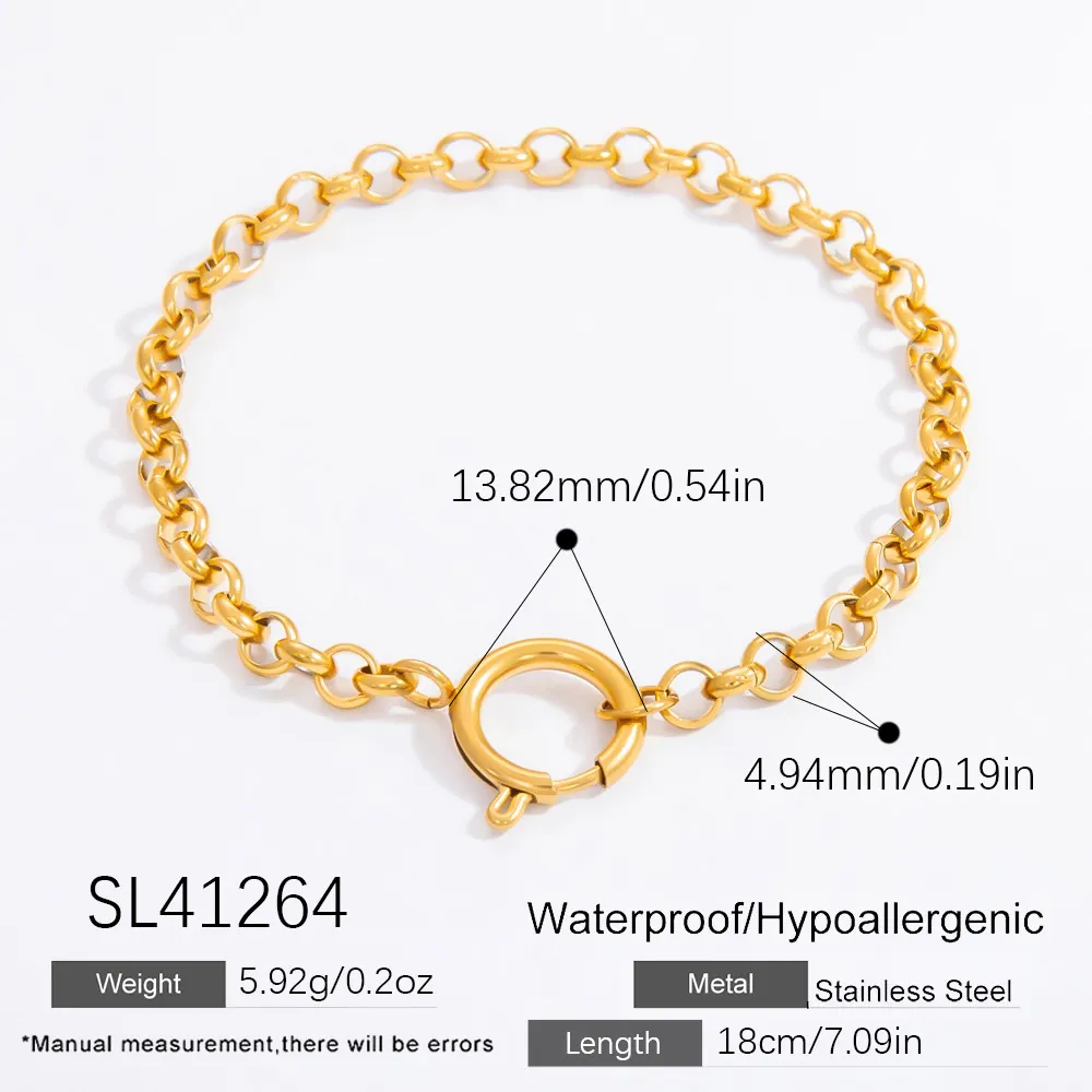 Stainless Steel Geometric Bracelet Chain Does Not Fade Random Combination - Sl41264