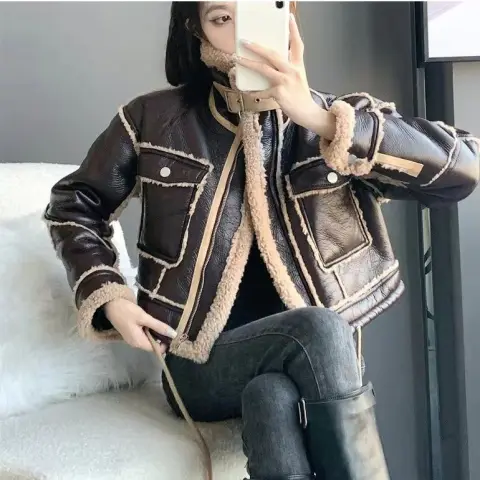 Fleece Jacket Coat for Women