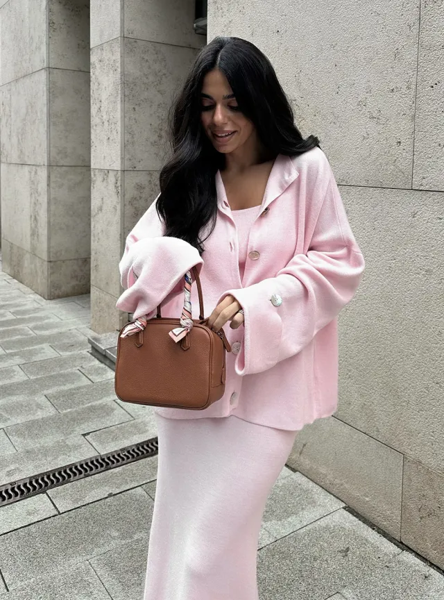 Autumn And Winter Knitting Cardigan Women's Sweater Pink - Shop at LoveMi