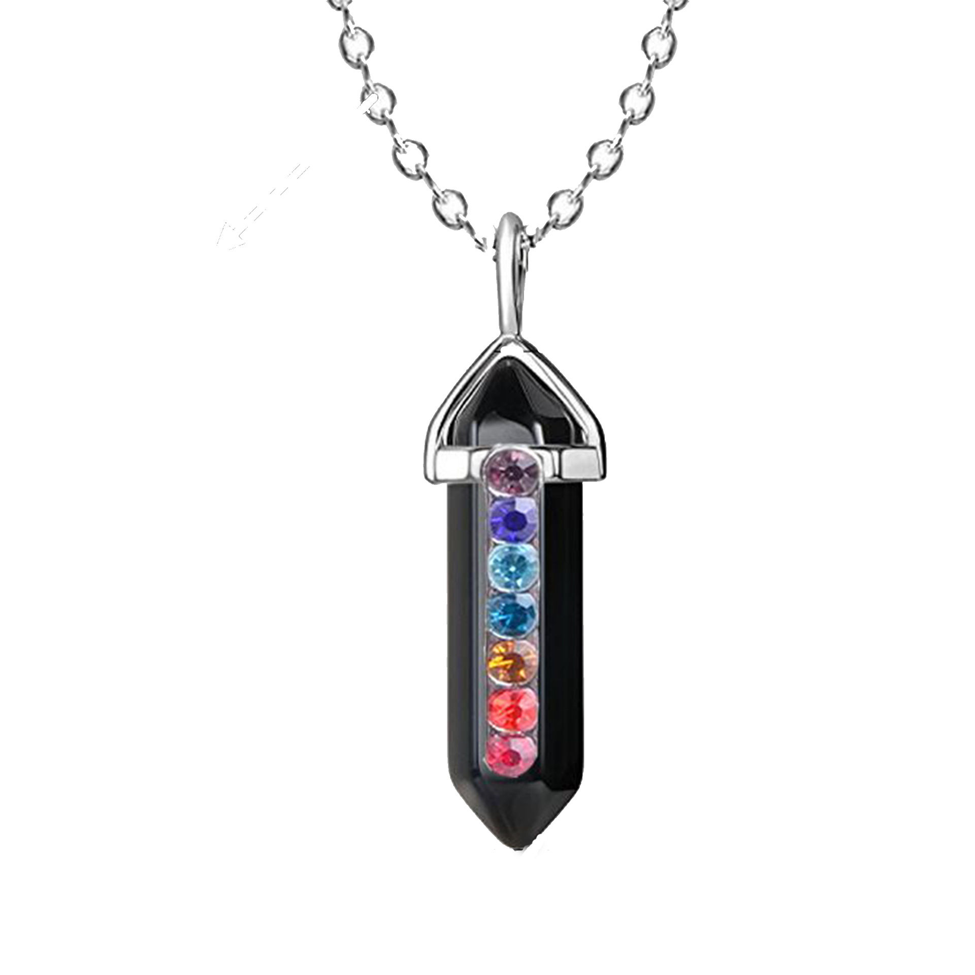 Alloy Colorful Rhinestone Necklace Pendant