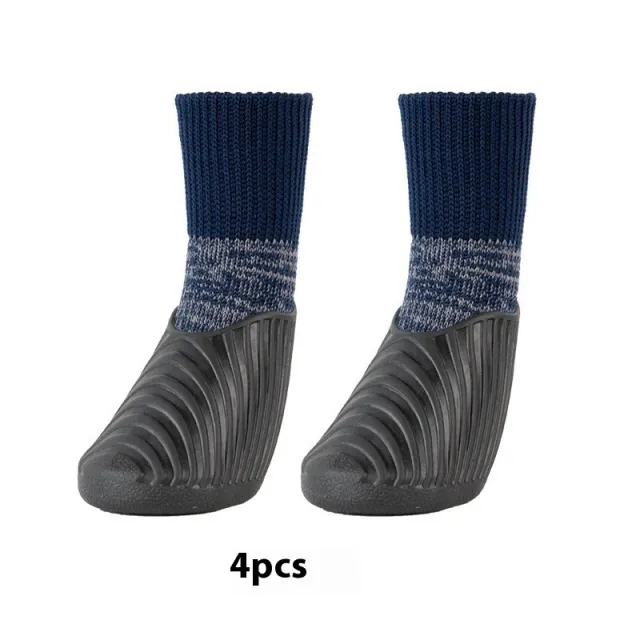 Pet Outdoor Sports Shoes With Anti Slip Biomimetic Stripes Blue - Shop at LoveMi