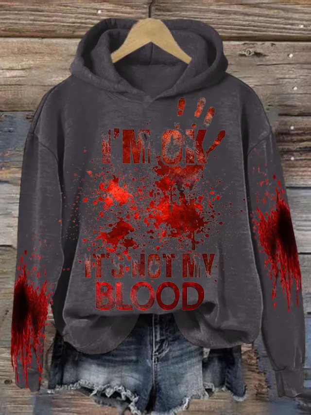 Women's Loose Sweater 3D Letters Printed Hoodie Yxl230919004 M - Shop at LoveMi