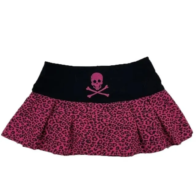 Fashion Casual Skull Type A Short Skirt Scarlet - Shop at LoveMi