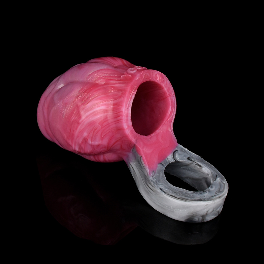 Anti-off Silicone Dildos Ring Soft Men's Dog Knot Set Sex Toys Sex Toys 3